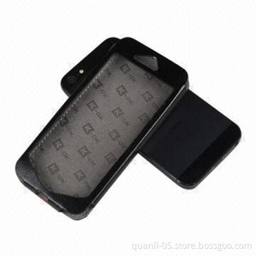 PU or Genuine Leather Cases for iPhone 5 Fitted Case, Standing Function